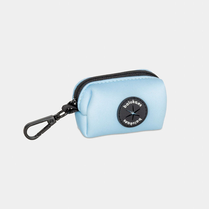 Dispensador de bolsas para caca de perro baluka Pocket en color azul claro