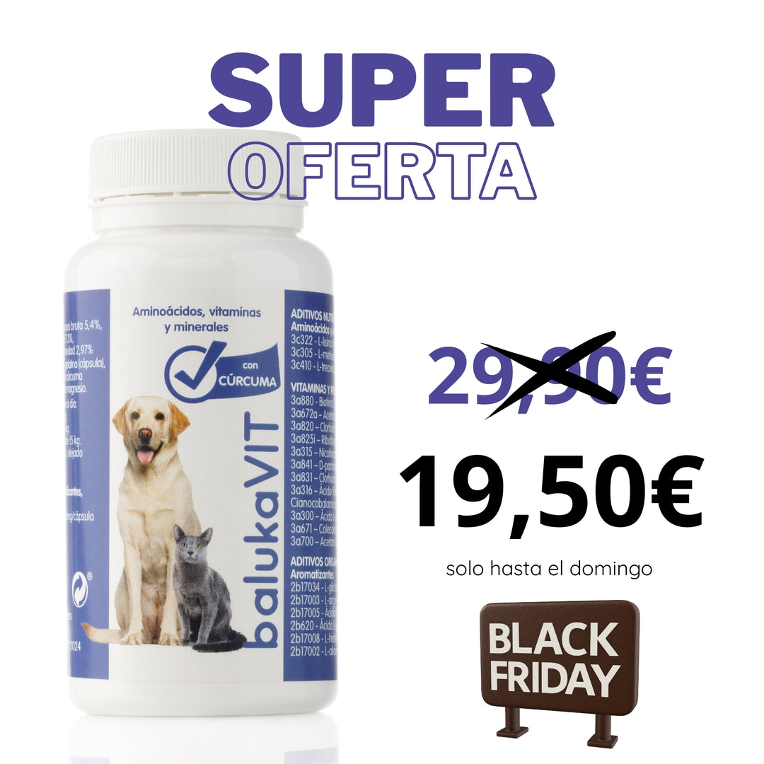 Antiinflamatorio para Perros y Gatos con Vitaminas y Cúrcuma - balukaVIT