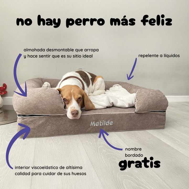 Cama viscoelástica para perros